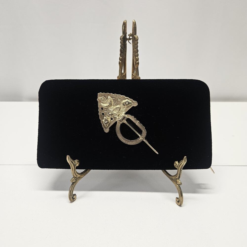 Vintage Evening Bag Handbag Velvet Metal Jeweled Purse Clutch 90s Glam Artsy